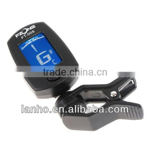 LCD Clip-on Guitar Tuner Electronic Digital Chromatic Bass Violin Ukulele FT-005