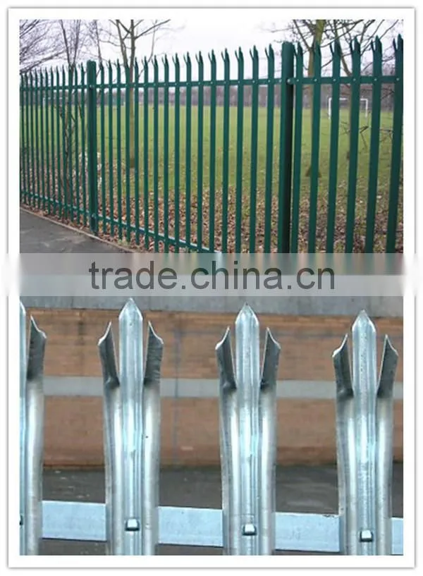 Low carbon steel wire palisade fence(made in china)