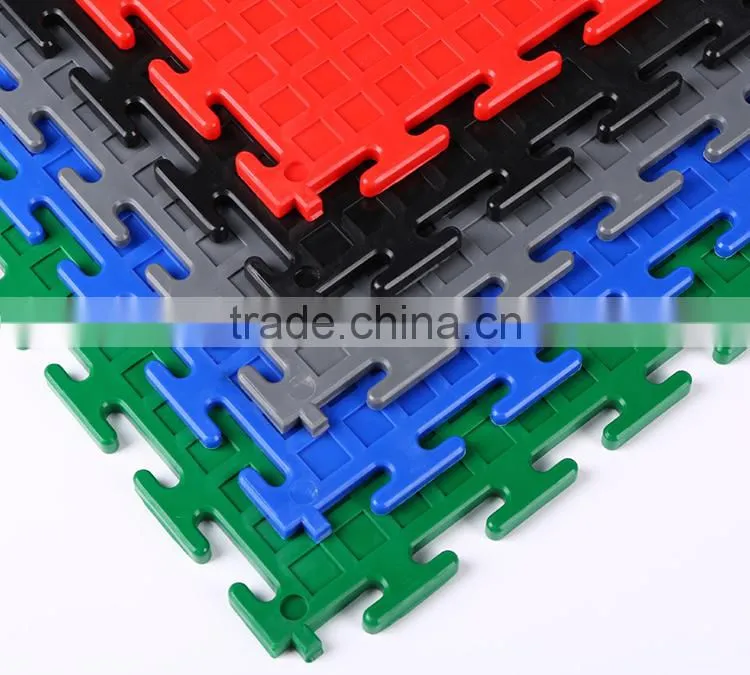 Outdoor DIY interlocking anti-slip and anti-fatigue PVC Garage heavy duty floor mat