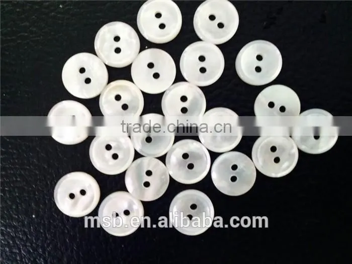 New whitelip mop shell shirt buttons for garment accessories
