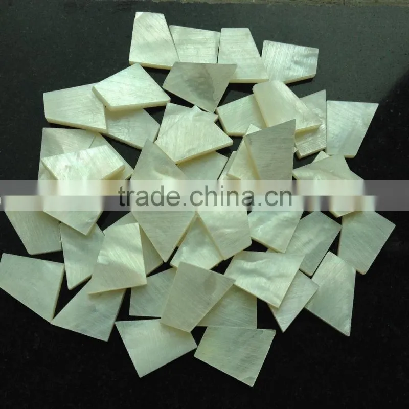 random cut white lip mother of pearl blanks for inlay