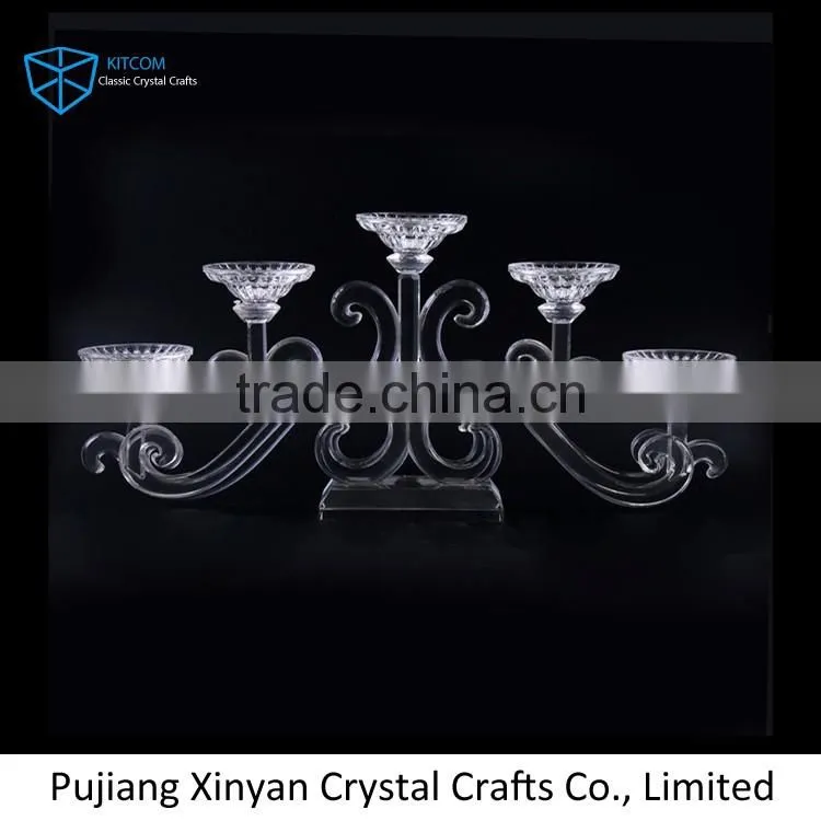 New selling custom design mini crystal flower vase for home decoration