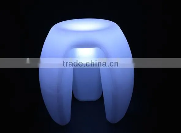 illuminated 16 color change plastic led chair