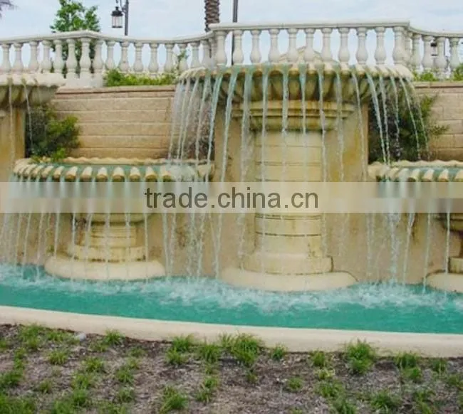 Outdoor big gardern decoration water dolphin fountain