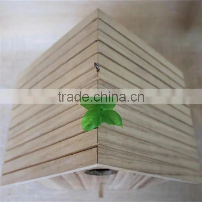 Paulownia small wooden bird houses prefabricated wood houses wood bird house with round window