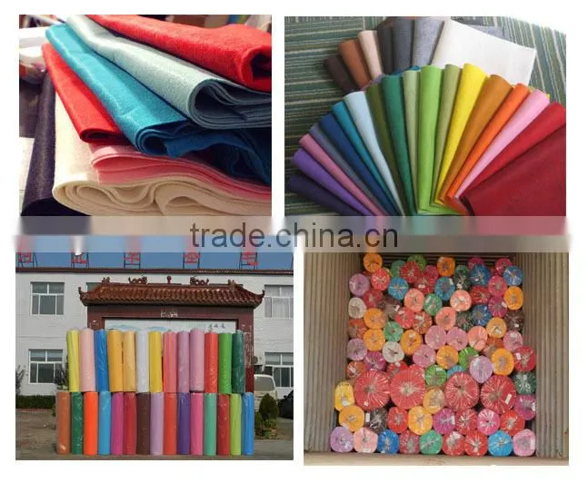 Polyester needle felt in roll