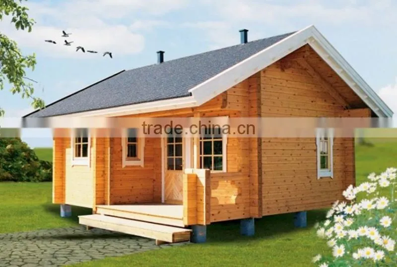 Slope Roofed Canadian Wooden Chalet House With High Quality Assurance