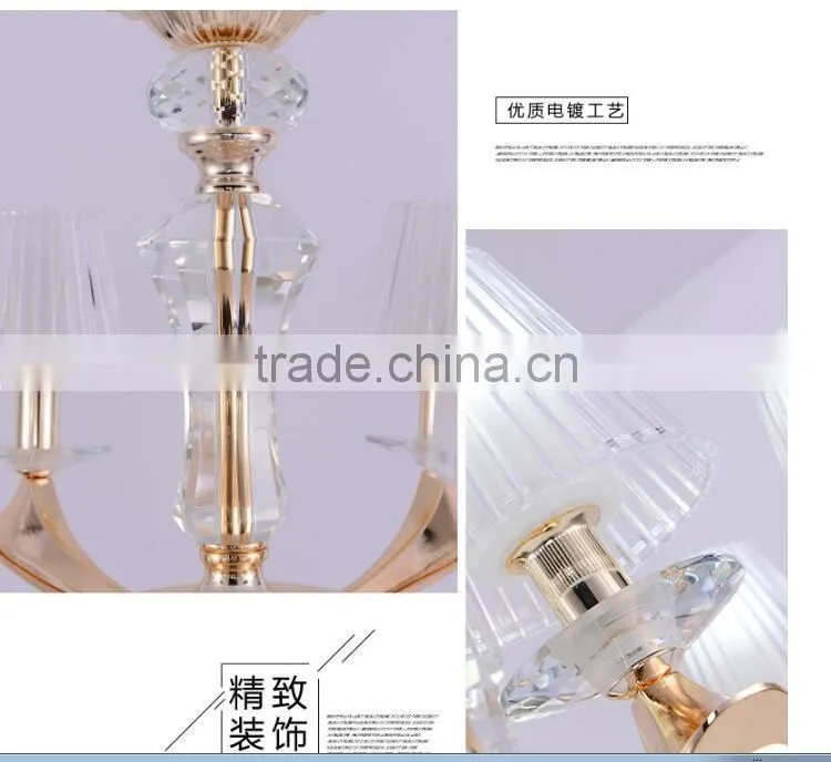 M988 Momoda decorations luxury simple Crystal living room bedroom golden home lighting chandelier pendant lamp