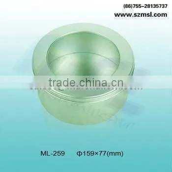 cake tin can with pet window