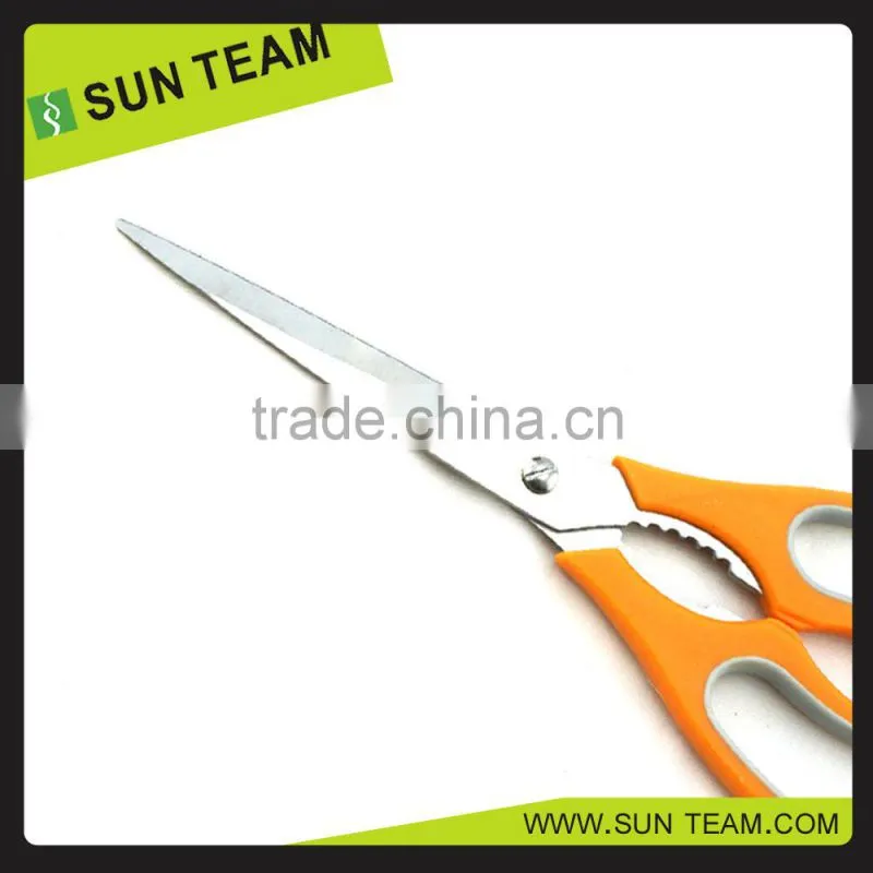 SK058 10-1/2" professional Stainless Steel bulk kitchen scissors with bottle opener