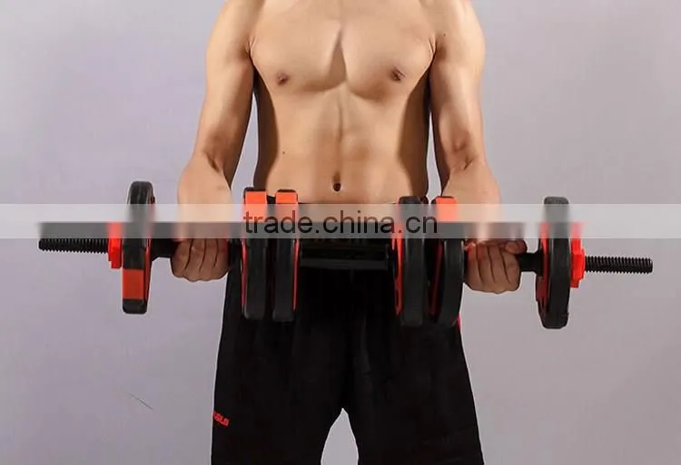 2016 popular new design PVC dumbbell and barbell