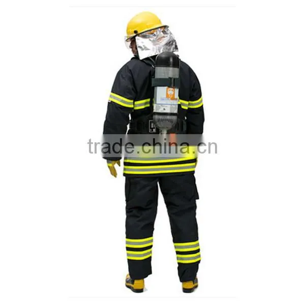 High visibility fireman workwear safety reflective clothing