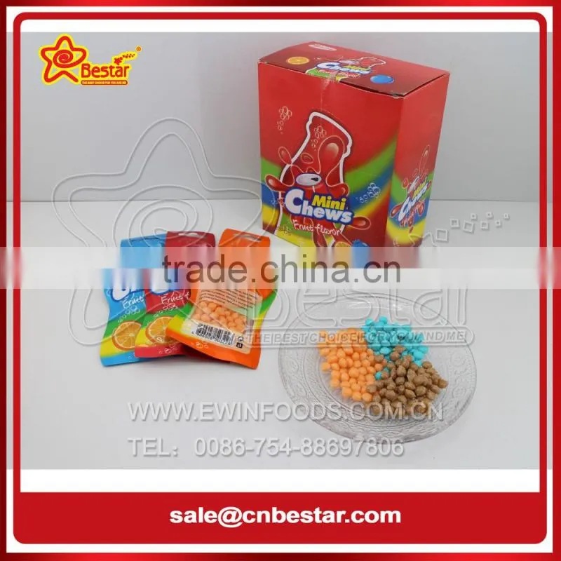 Fruit Sour chews Candy Filled With Powder
