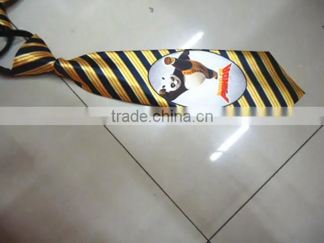 Cartoon kids imitated silk fabric tie wholesale03