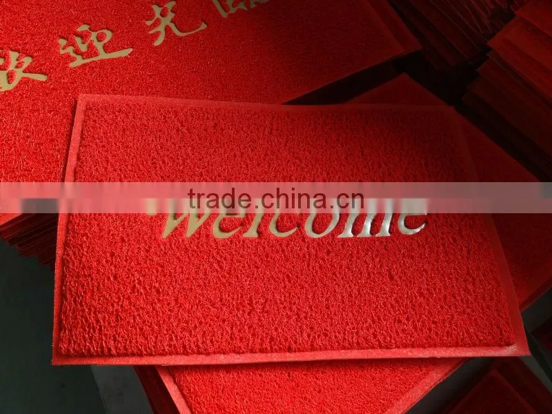 pvc coil floor mat with foam backing pvc noodle door mat with edge