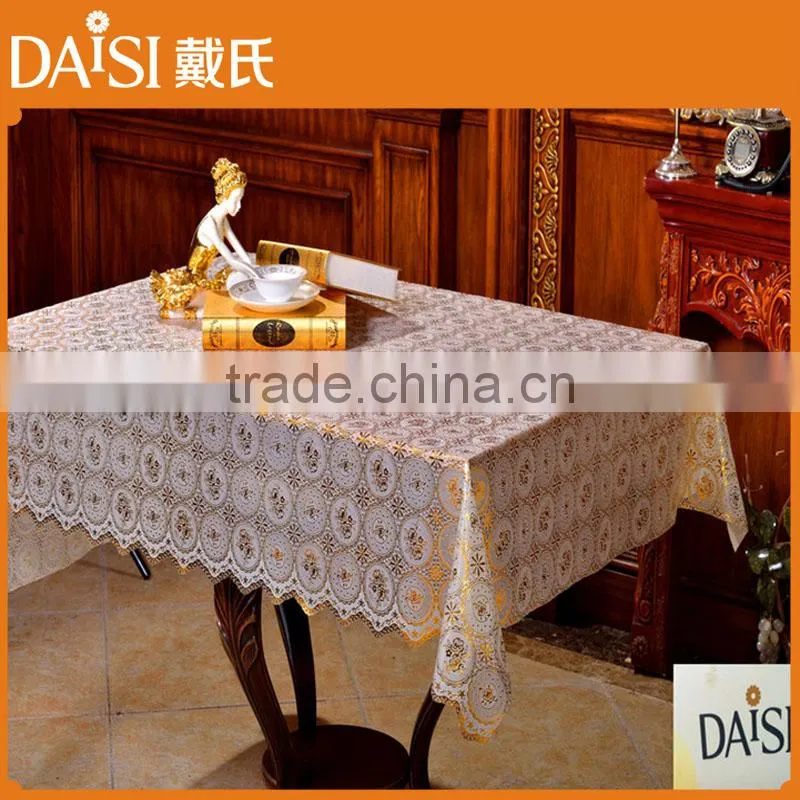 30cm*46cm golden PVC lace placemat (DOILES) for banquet