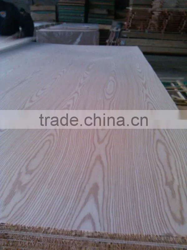 low price ash MDF veneered EV white ash