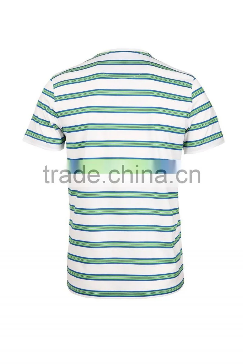 Fashion men 's striped t shirt