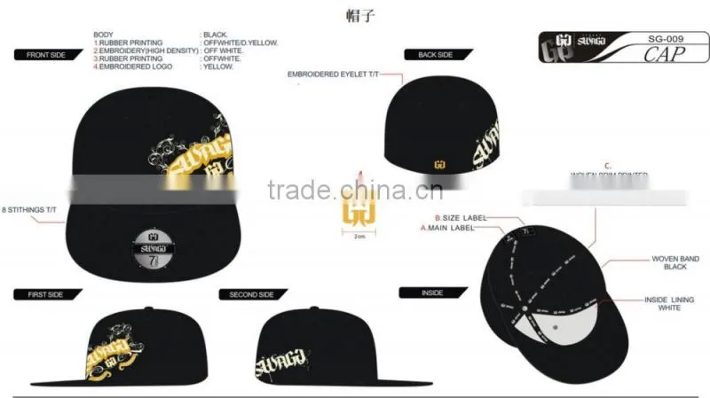 fashion adults bucket hat/woven label hat