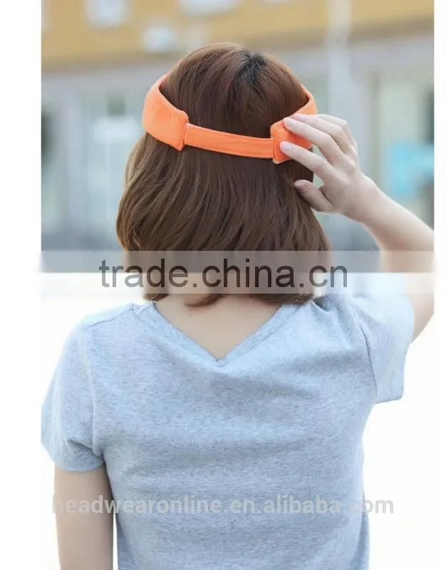 Custom Fashion Solid Color Mesh Fabric Sun Protection Visors China Factory