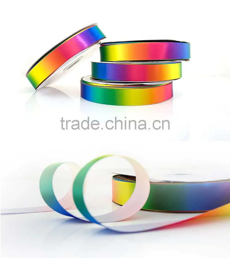 Manufacturers Selling High Quality Custom Printed Rainbow Ribbon