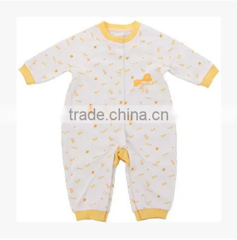 New Design print 100% cotton fabric baby girls romper, baby clothes romper