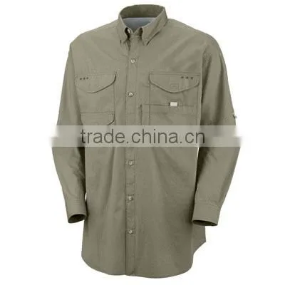 HOT SELL Shirt Fishing WITH 100%COTTON POPLIN