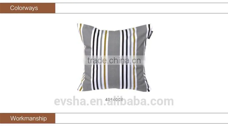 cushion printed stripes luxury backrest cushion for bed and sofa