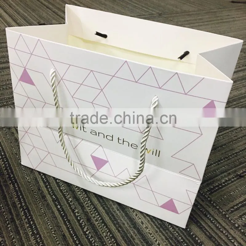 2017 custom high end recycled brown paper bag