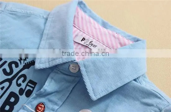 Children cotton shirts kids shirts wholesale factory