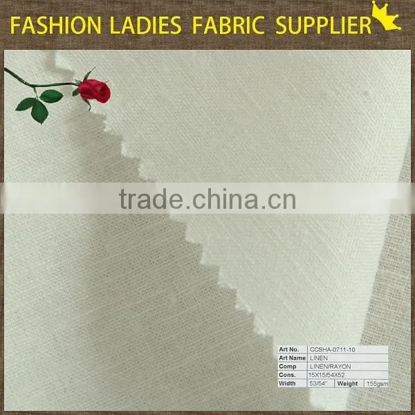shaoxing cicheng fashion rayon linen fabric for skirt