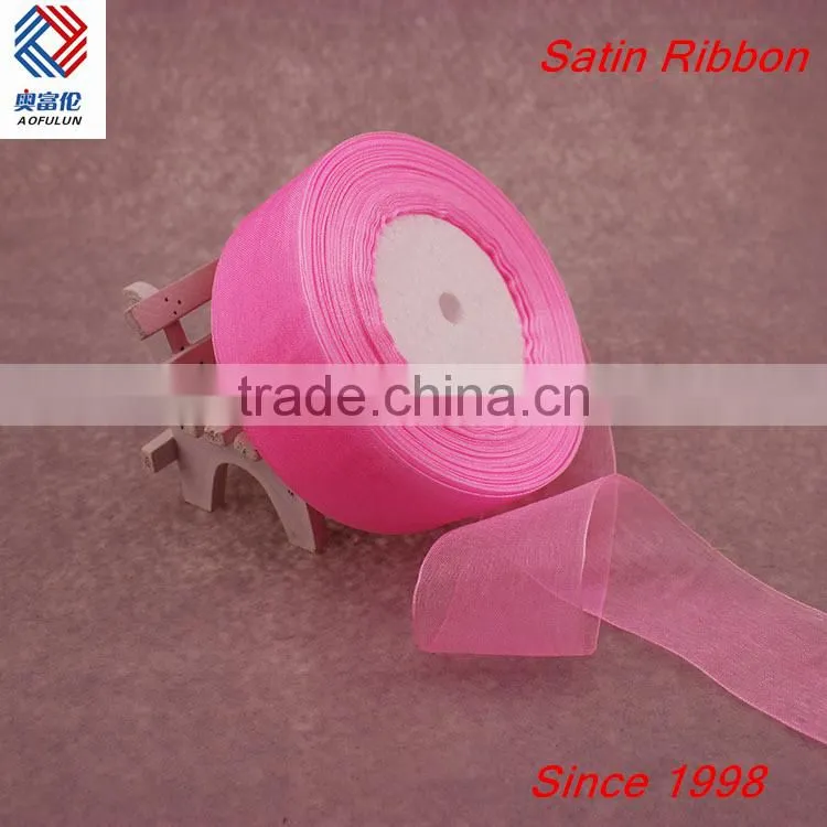 3.8cm organza ribbon