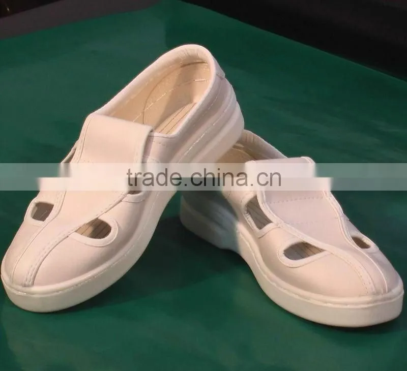 cleanroom used 4- holes ESD PVC shoes / antistatic shoes