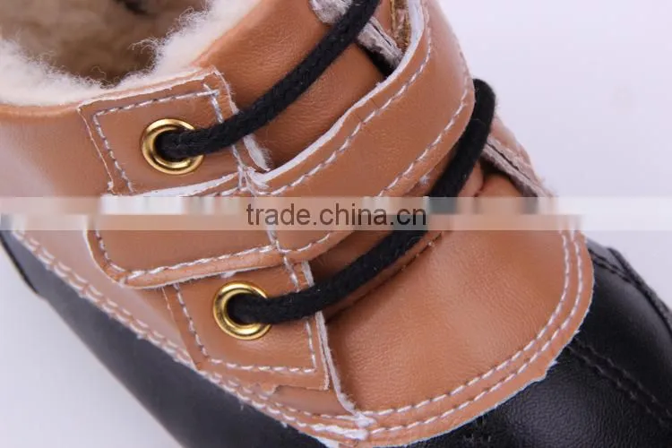 2014 wholesae Baby toddler shoes baby winter boots infant boys leather boots