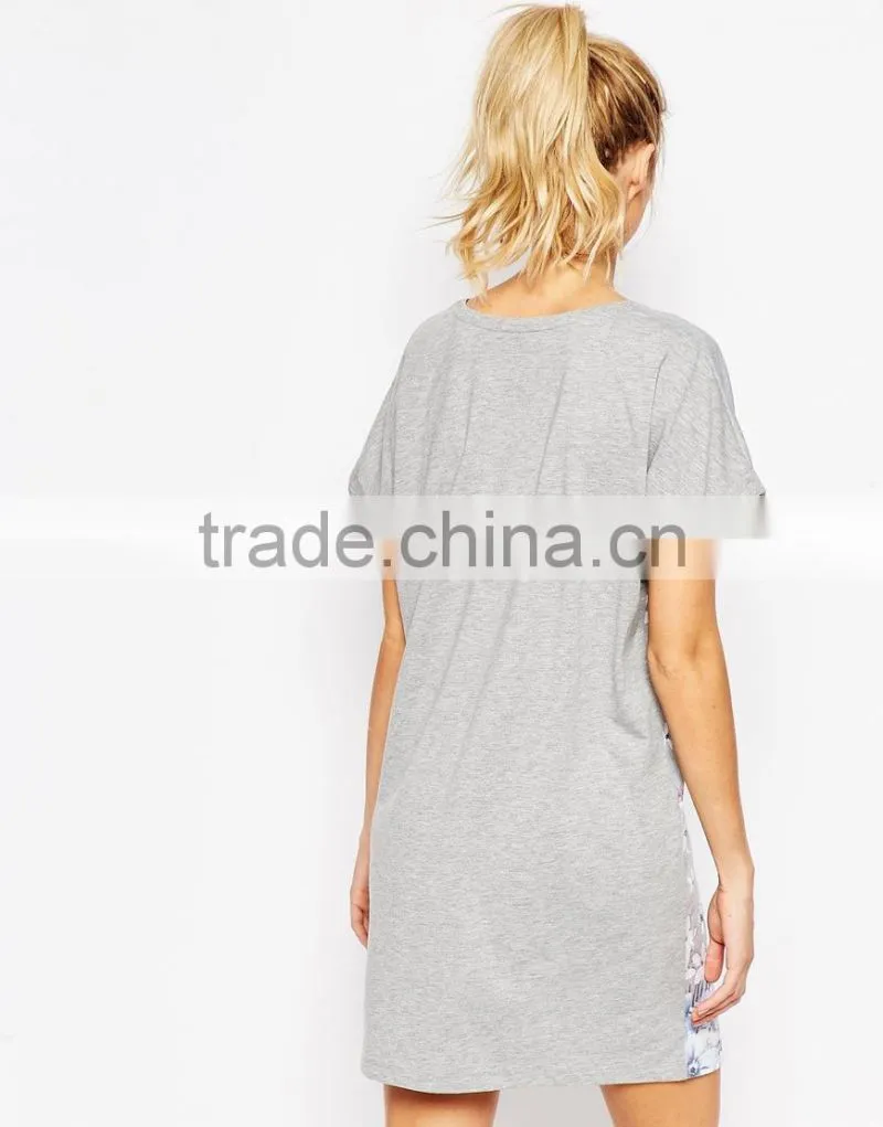 maternity oversized t-shirt nightie in floral print