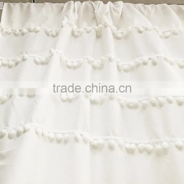 China Supplier Mildewproof Durable Hotel Shower Curtain