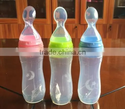 baby feeder feeding bottle/Baby Food Dispensing Spoon/baby food feeder