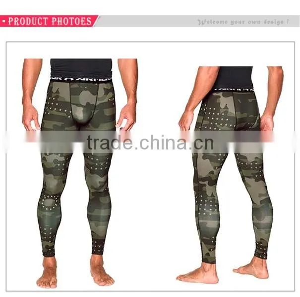 New Style Wholesale Dry Fit Polyester Jersey Camo Print Men Gym Pants