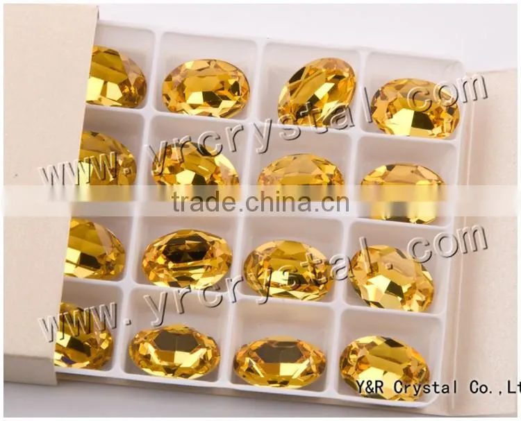 #4120 oval fancy stones 18*25mm oval crystal for wedding dresses