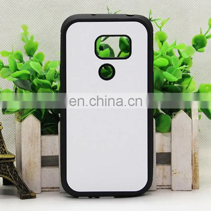 2d sublimation heat transfer PC +TPU silicon blank cell phone case with metal sheet for Prosub-Samsung S7 active
