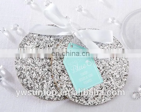 Silver Spark Coasters Paper Coaster Wedding Party Table Decor