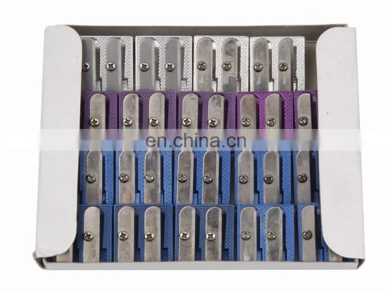 office stationery colorful double blade pencil sharpener