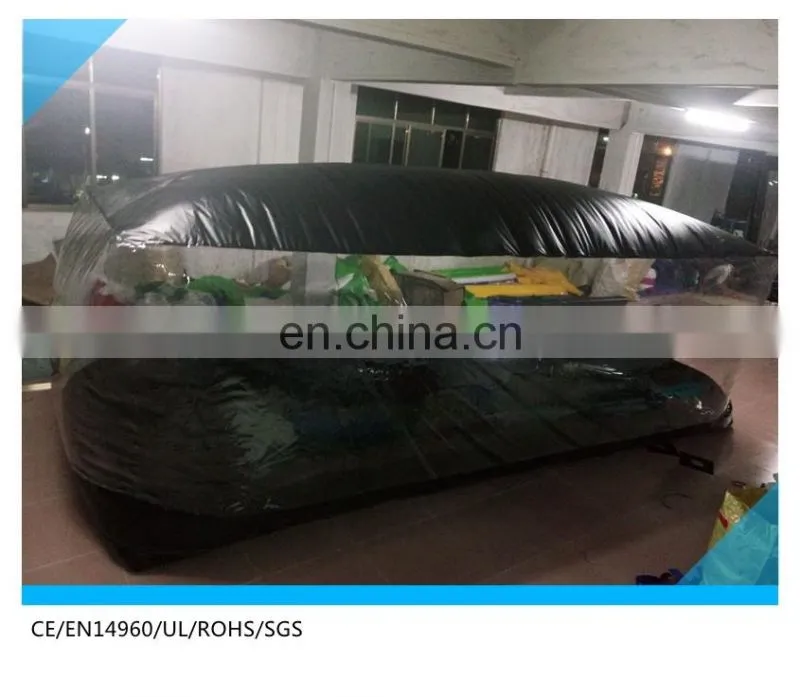 indoor Car Capsule/bubble tent inflatable car cover/inflatable hail proof car cover