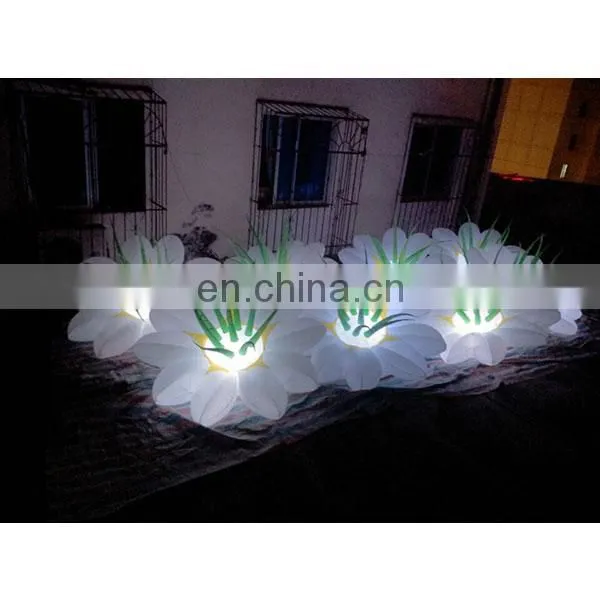 giant lighting inflatable flower decoration for event party