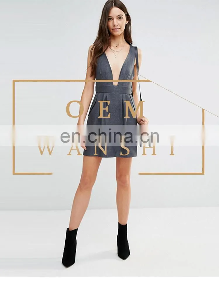 Latest dress design fashion girls short frocks open breast sexy women dress