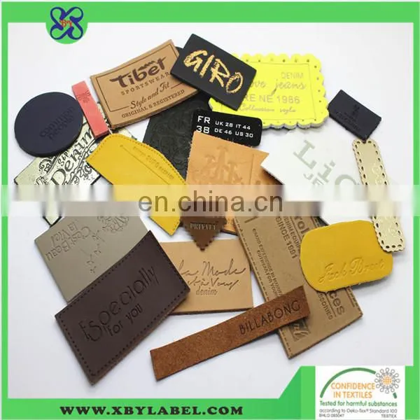 Jeans leather patch for garments