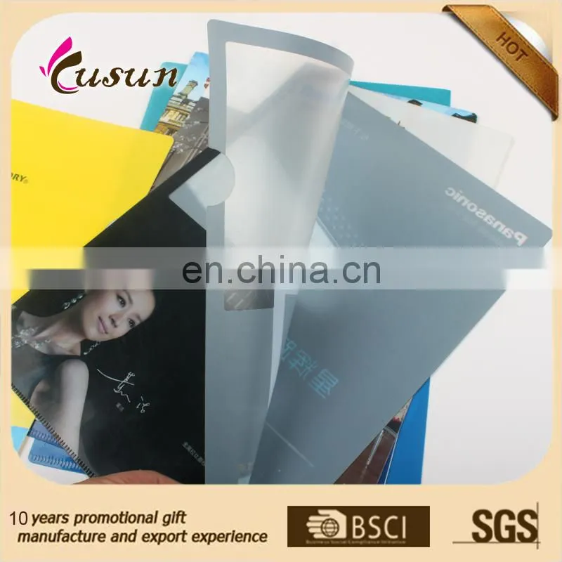 china supplier Promotions PP printing A4 plastic folder/plastic clear file folder/folder