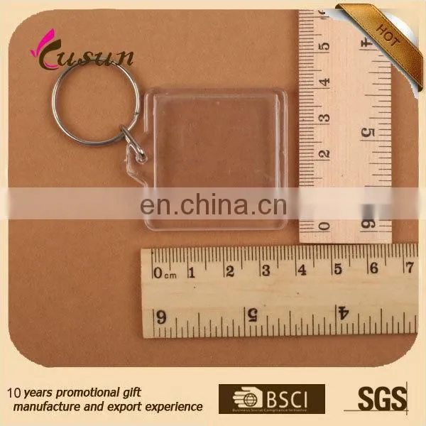 High quality blank acrylic plastic keychain