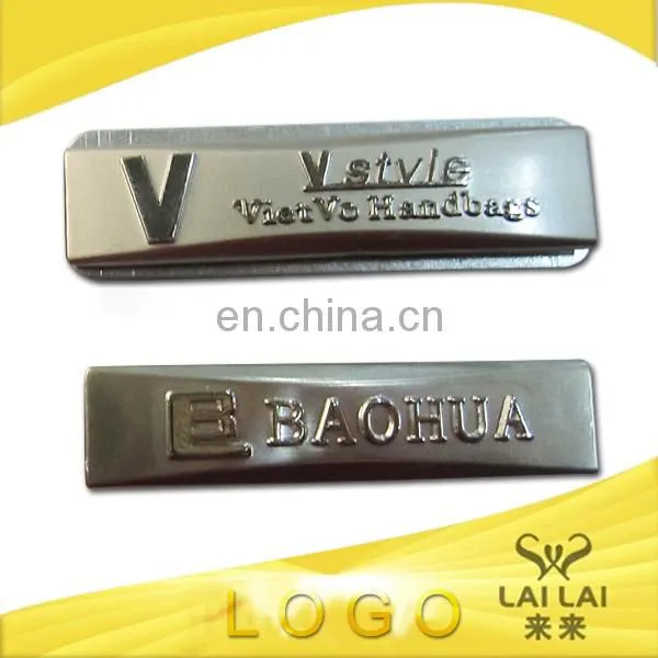 Metal label for garment and bags/hangtag label design