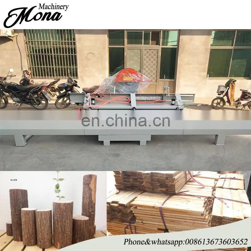 Double blade Wood log table saw